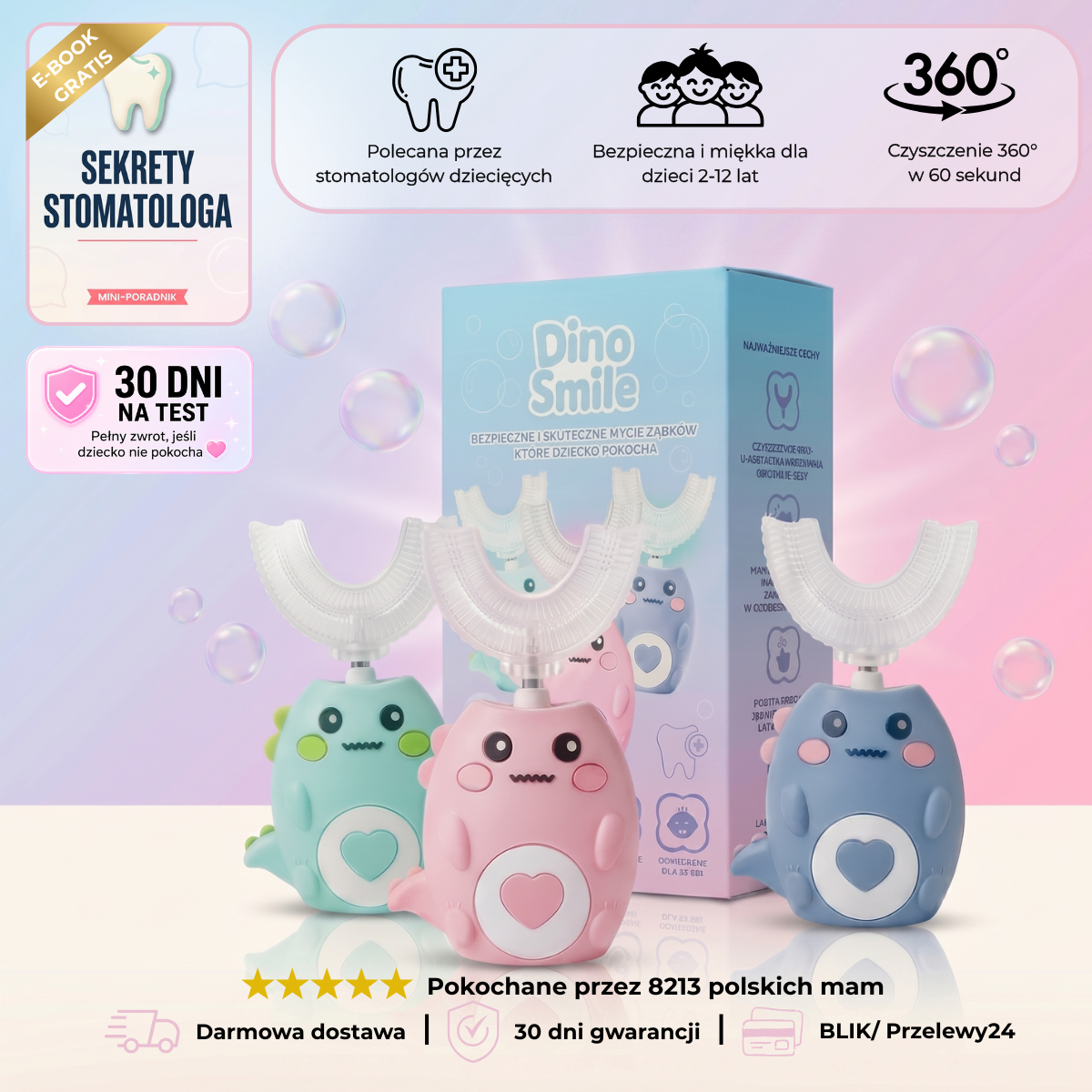 DinoSmile™ – Soniczna szczoteczka polecana przez stomatologów